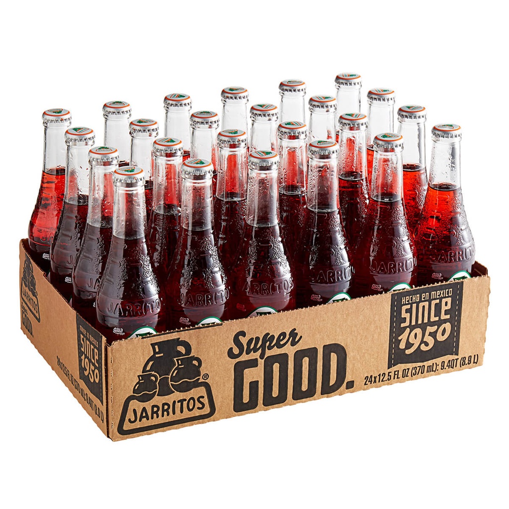 [BEVR-709009] Jarritos Strawberry Soft Drink - 24x370ml