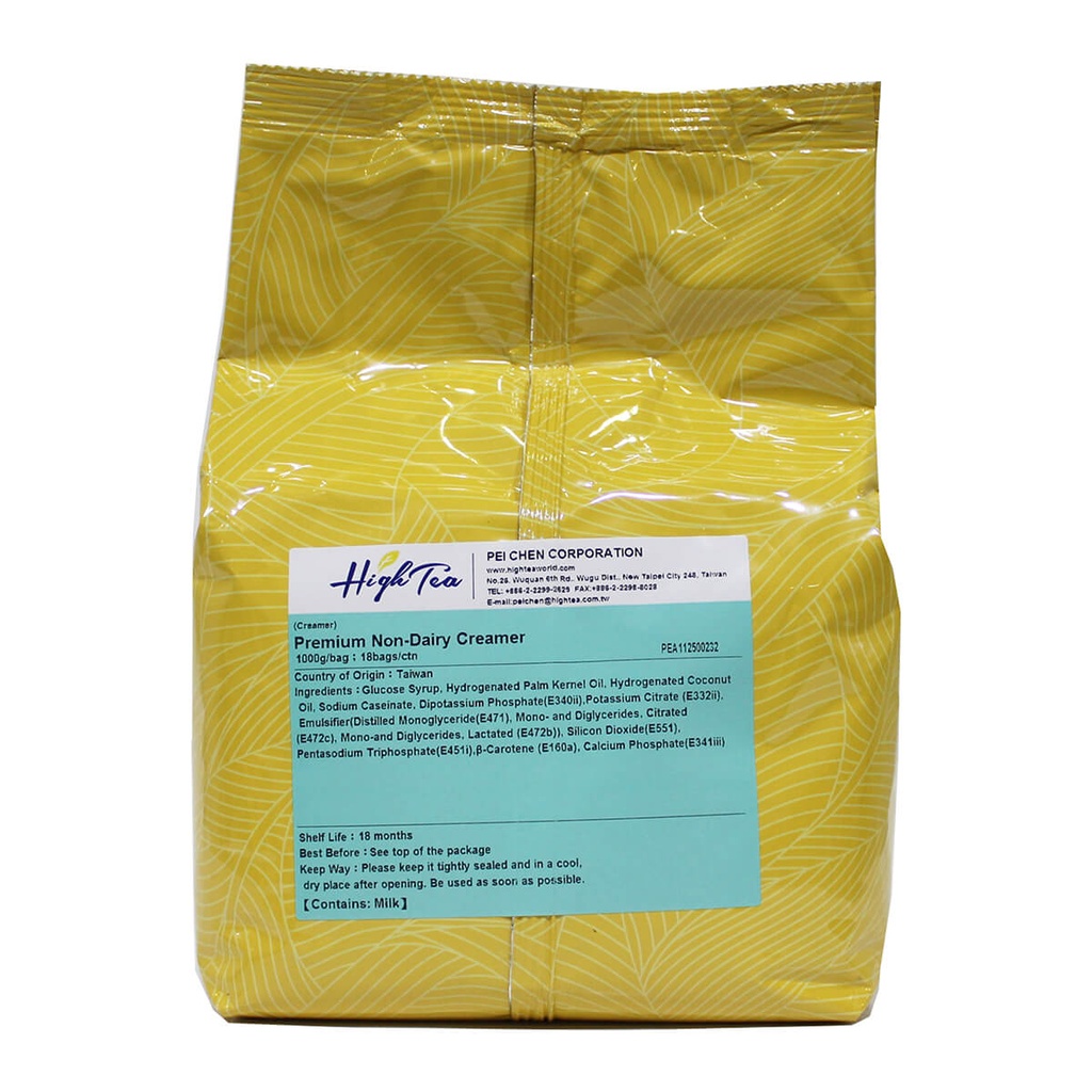 [BOBA-710120] High Tea Premium Non Dairy Creamer, Taiwan - 18x1kg