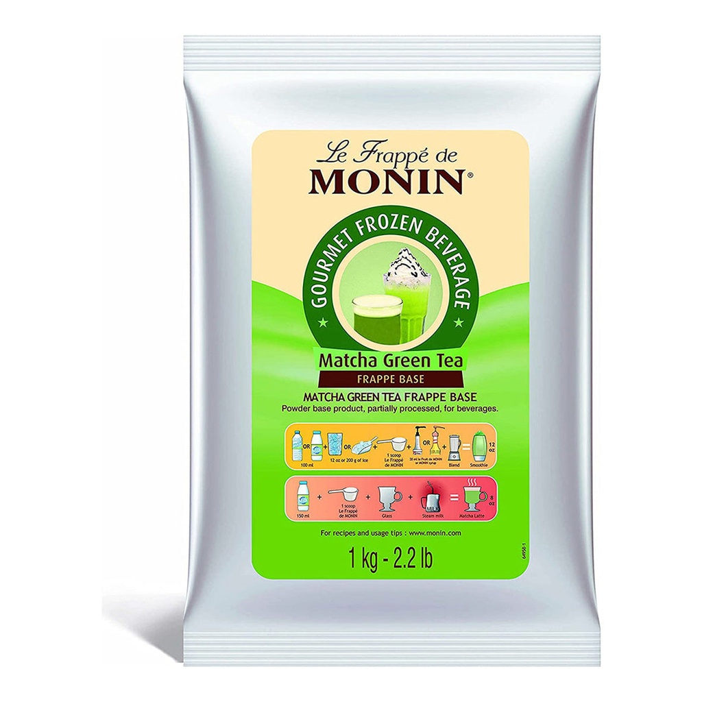 Monin Matcha Green Tea Frappe Powder - 1x1kg