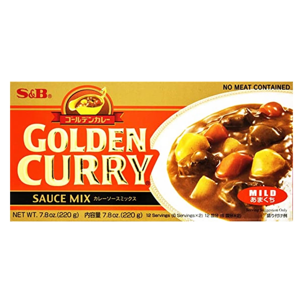 S&B Mild Golden Curry Sauce, Japan - 60x220g