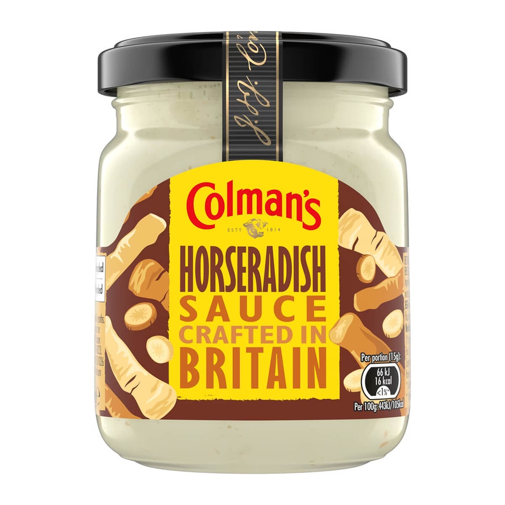 [SAUC-256553] Colman's Horseradish Sauce, UK - 8x136g
