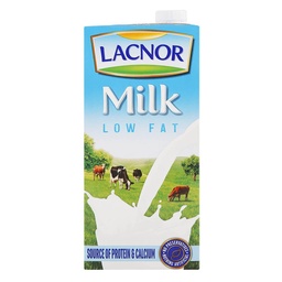 Lacnor Milk, Low Fat - 12x1ltr
