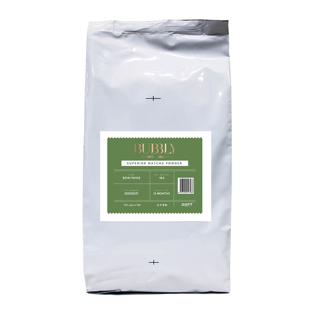[BEVR-730109] Bubbly Matcha Superior Powder CN - 20x1kg