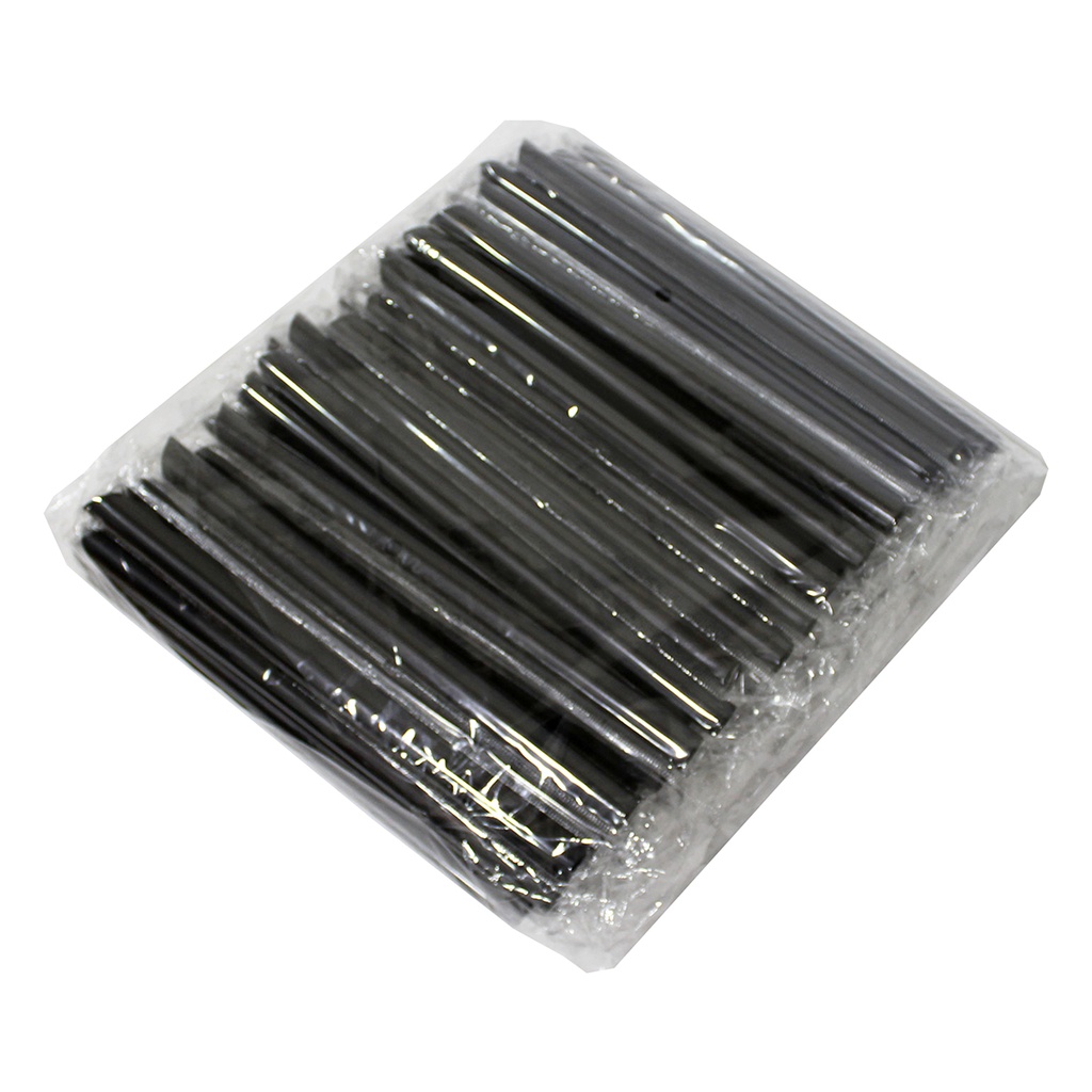 [NONF-800920] Bubbly Large Straw Black, 230x12mm - 40x100pc (100 Per Pack)