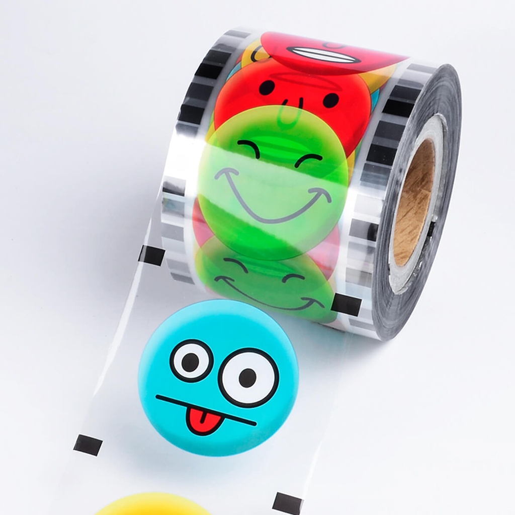 [NONF-800961] Bubbly Sealing Film With Emoji Design - 4 Rolls x 1pc