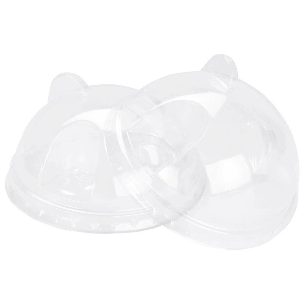 [NONF-800975] Bubbly Panda Shape Lid, 90MM - 10x50pc (50 Per Pack)