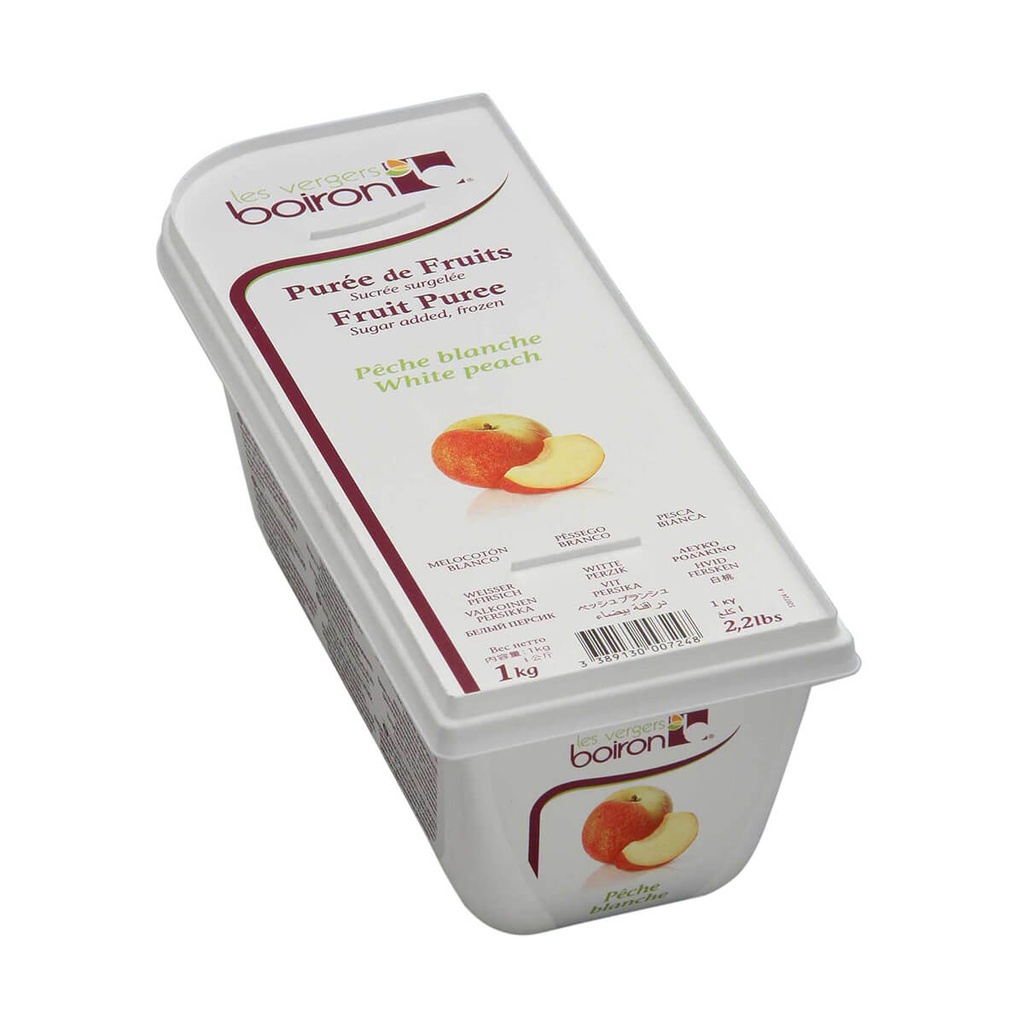 [FROZ-900904] Boiron White Peach Puree, France - 1x1kg