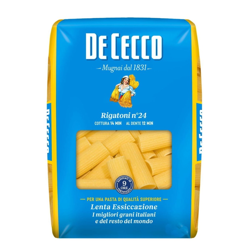 DeCecco Rigatoni #24 Pasta, Italy - 12x1kg