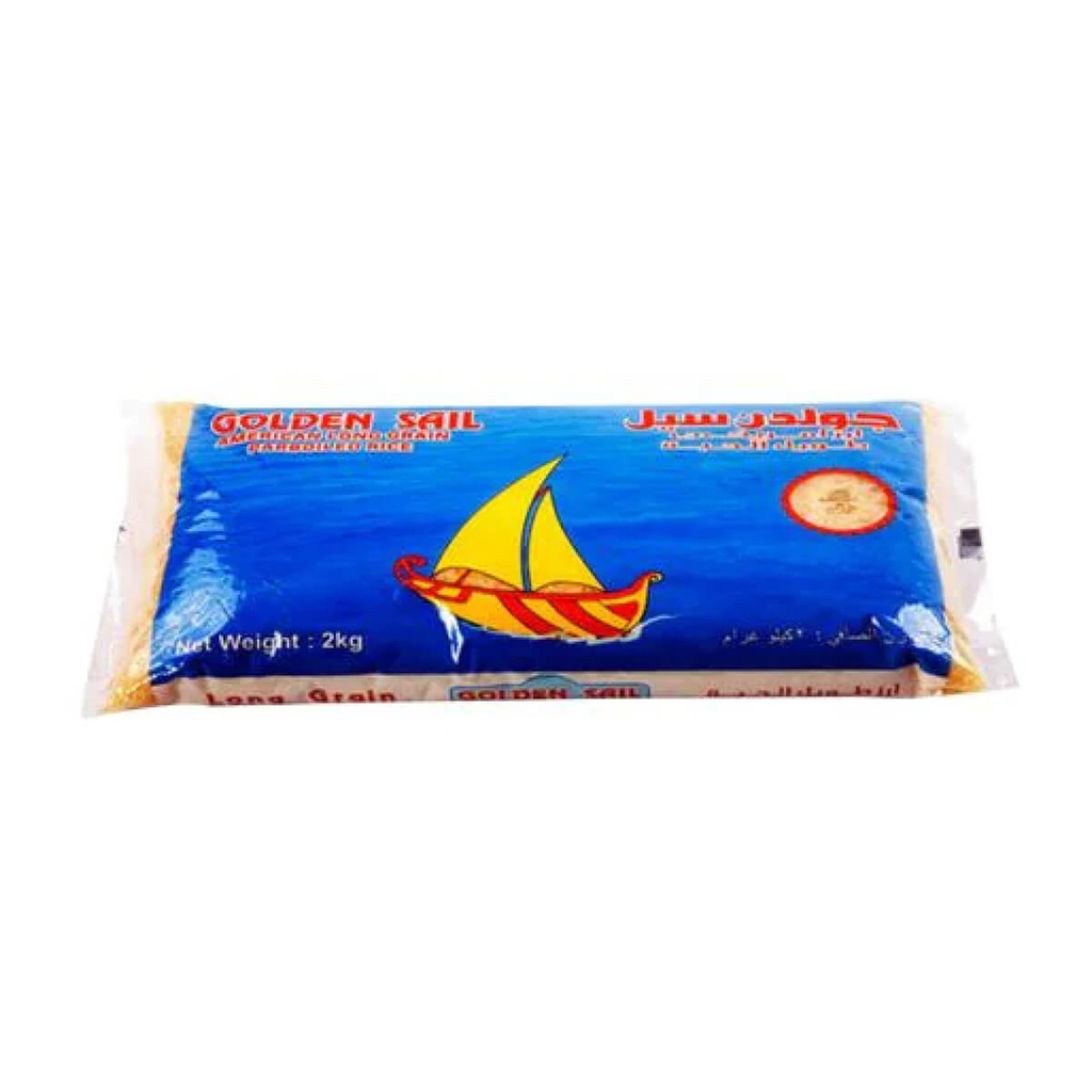 [RICE-350542] Golden Sail Parboiled Rice American Long Grain - 12x2kg