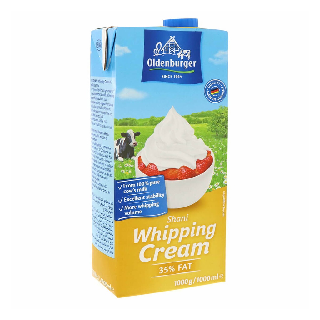 [BREK-159211] Oldenburger Shani Whipping Cream 35% - 12x1ltr