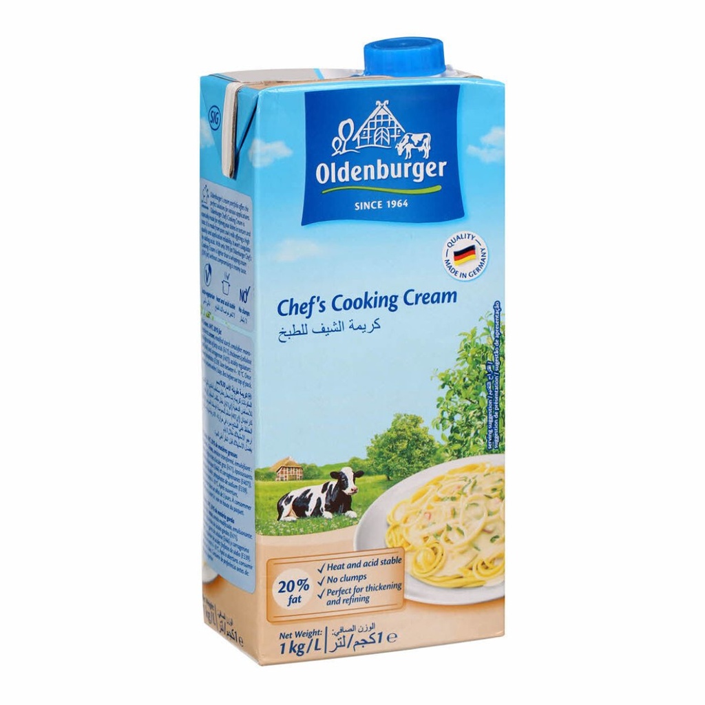 [BREK-159212] Oldenburger Chef's Cooking Cream 20% - 12x1ltr