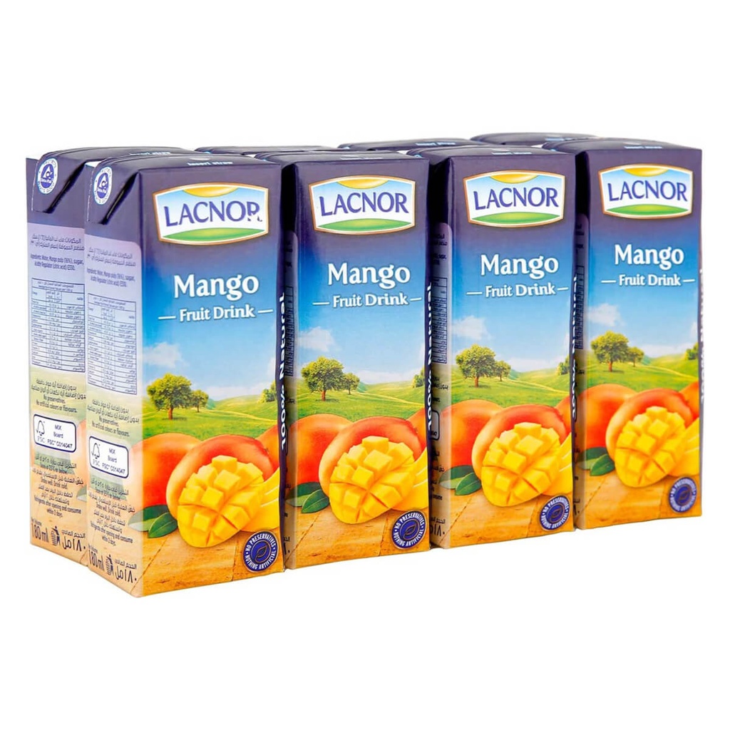 [BEVR-704492] Lacnor Mango Juice Essentials - 32x180ml