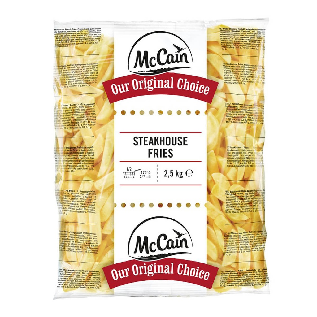[FROZ-906505] McCain French Fries Steakhouse - 9x18mm - 5x2.5kg