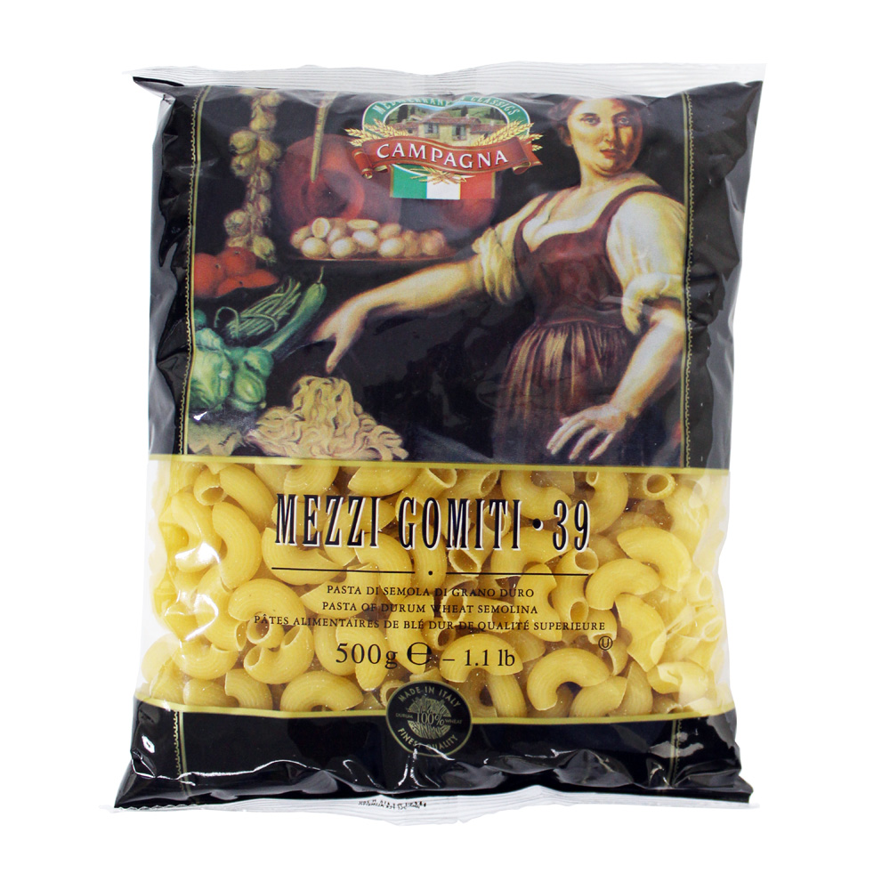 [PAST-362522] Campagna Macaroni Mezzi Gomiti #39 Pasta, Italy - 24x500g