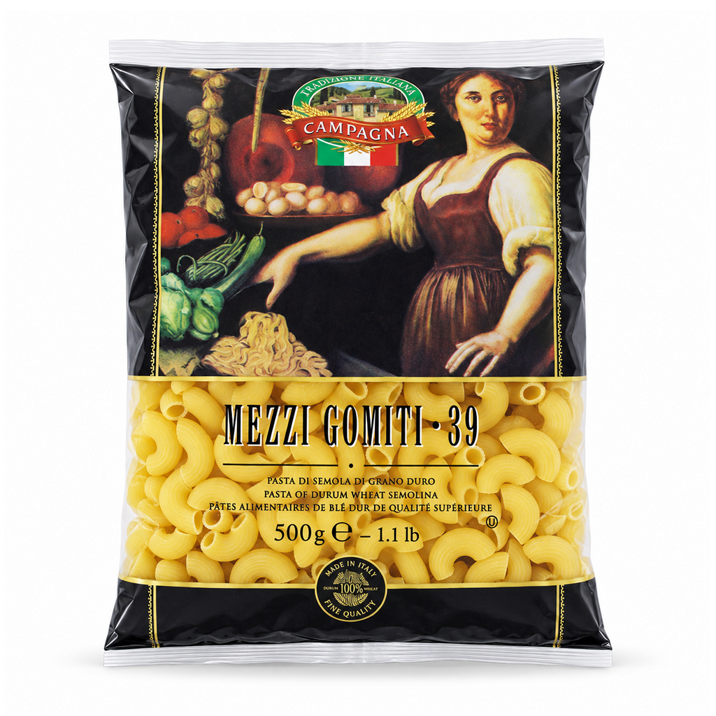 Campagna Macaroni Mezzi Gomiti #39 Pasta, Italy - 24x500g