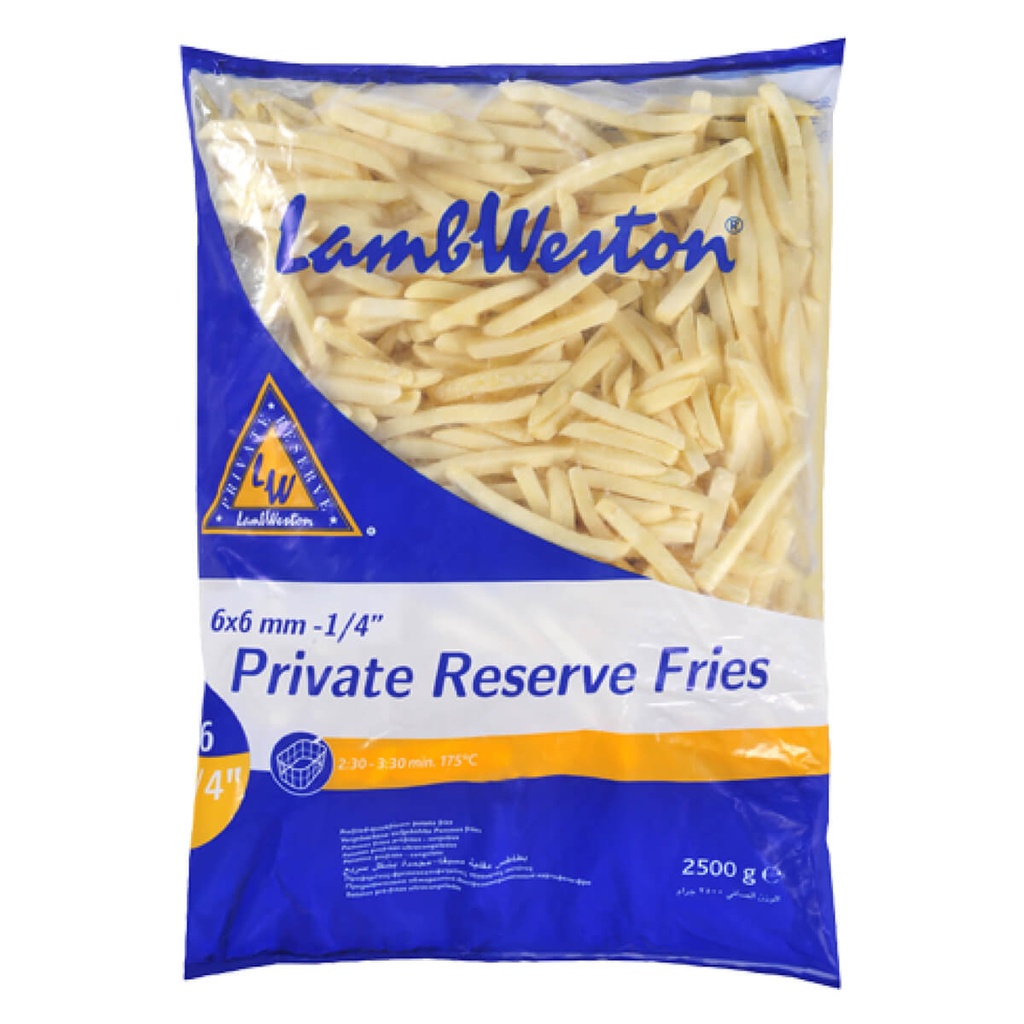 [FROZ-902567] Lamb Weston French Fries PR 6x6mm -LW407- 4x2.5kg