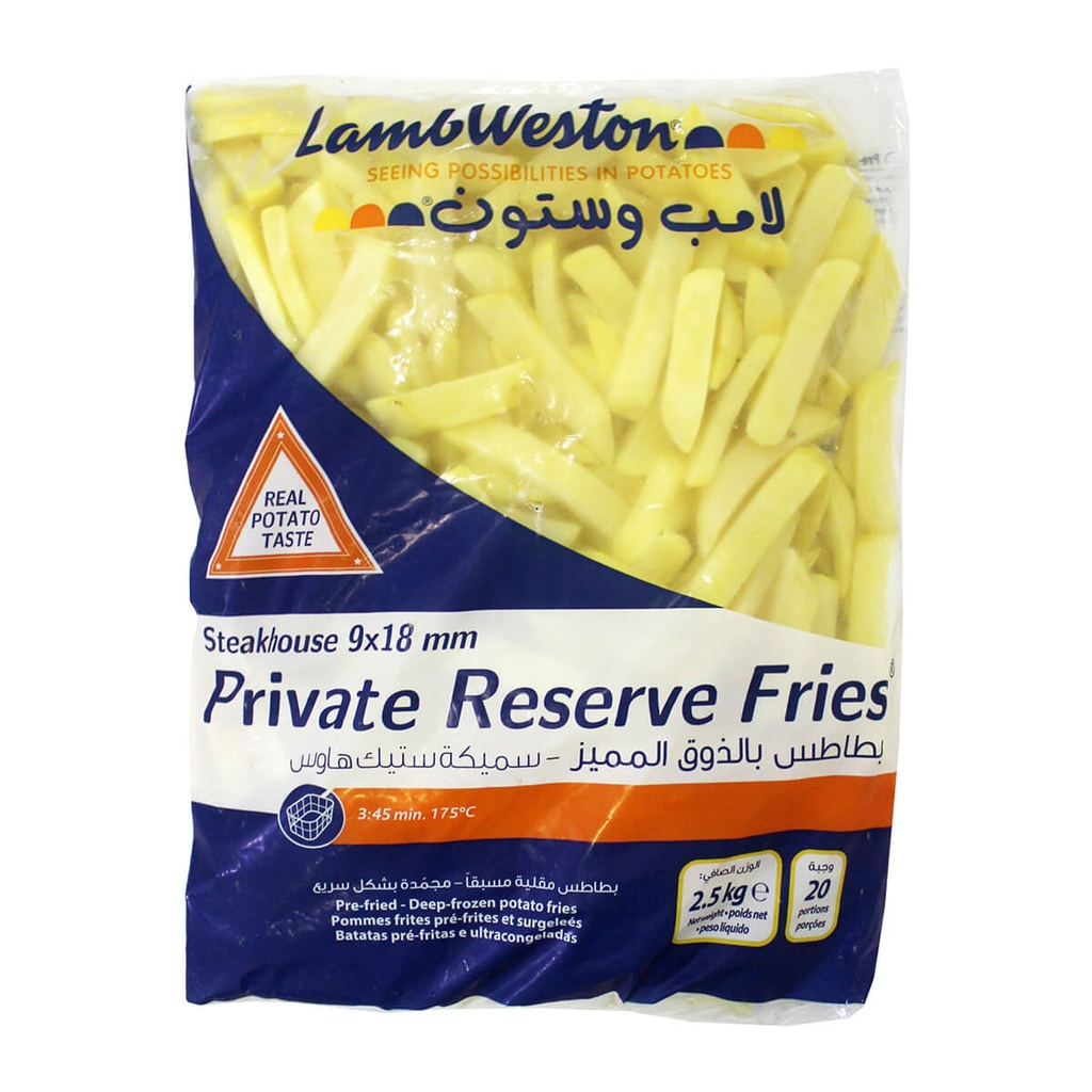 Lamb Weston French Fries Steakhouse 9x18mm - LW409 - 4x2.5kg