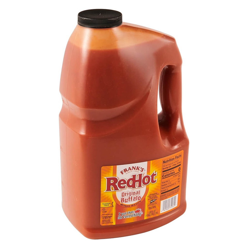[SAUC-253167] Frank's RedHot Original Buffalo Wings Sauce, USA - 4x3.78ltr