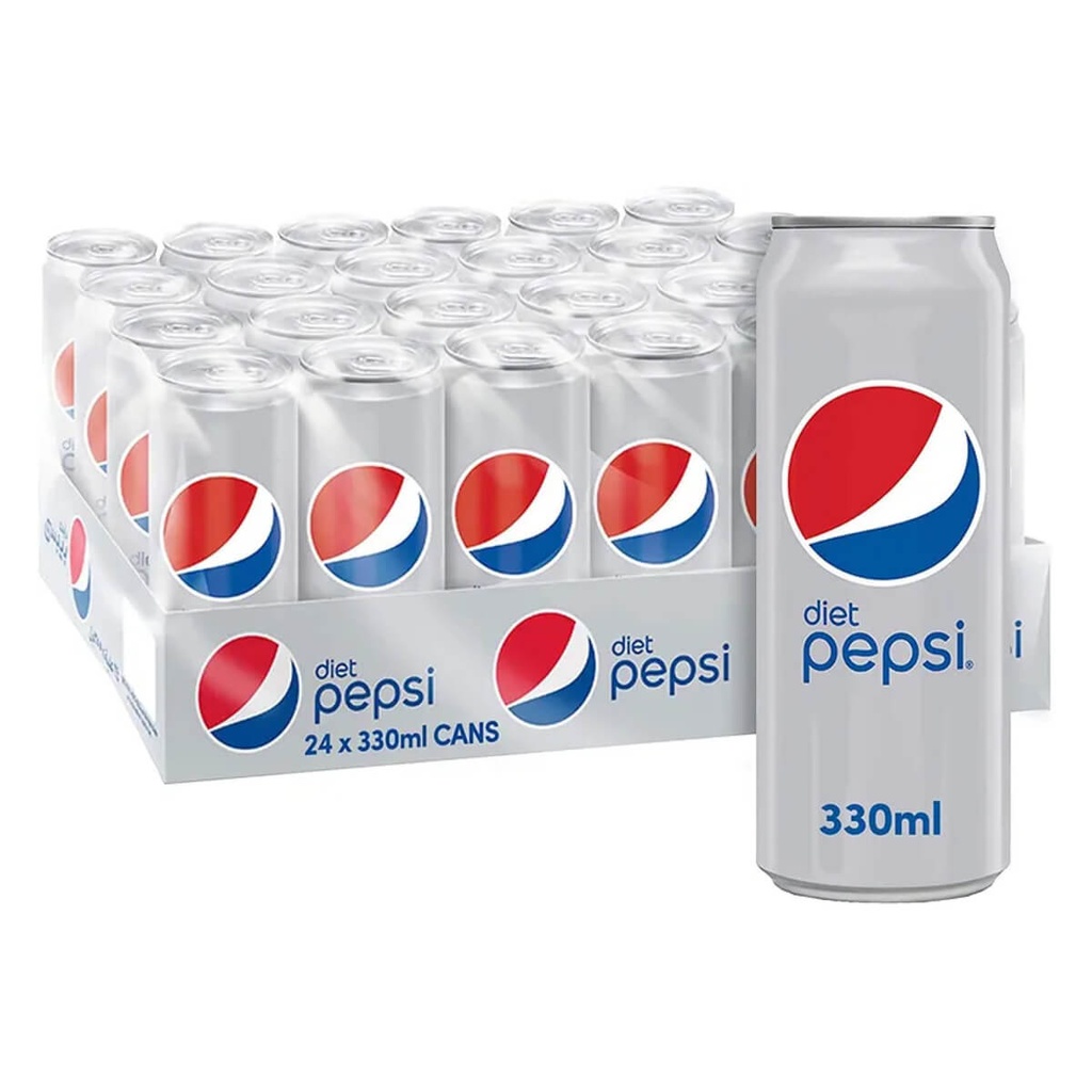 [BEVR-708308] Pepsi Diet Cola Soft Drink, UAE - 24x330ml