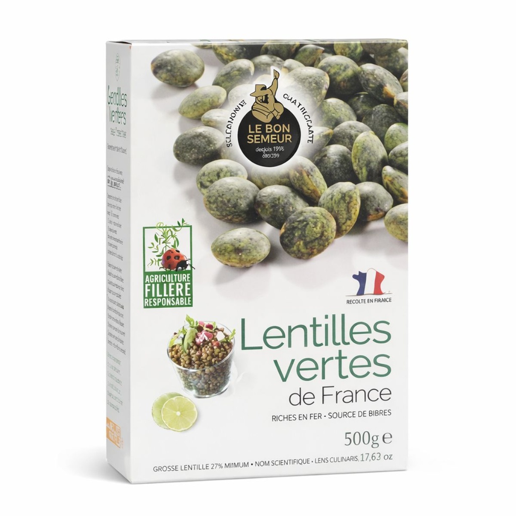 Le Bon Semeur Du Puy Lentils Green French - 1x500g