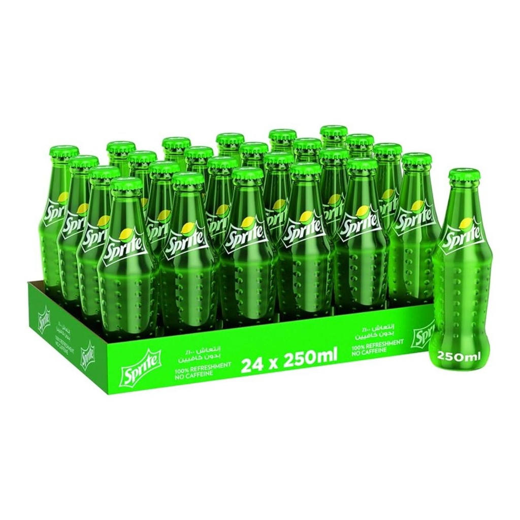 [BEVR-700836] Sprite Soft Drink, Glass, UAE - 24x250ml
