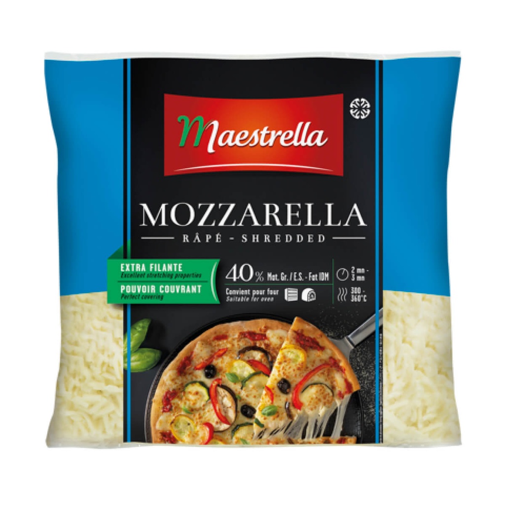[BREK-151056] Maestrella Mozzarella Cheese, Shredded - 4x2.5kg