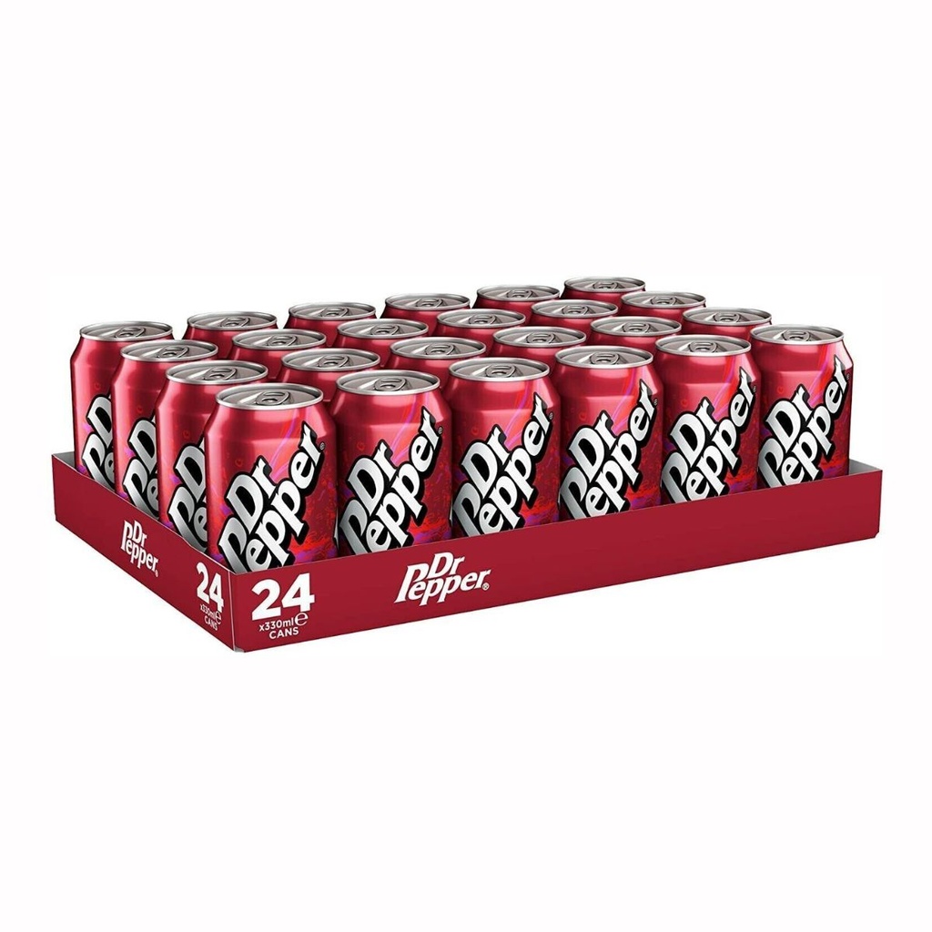 Dr Pepper Soft Drink, USA - 24x330ml