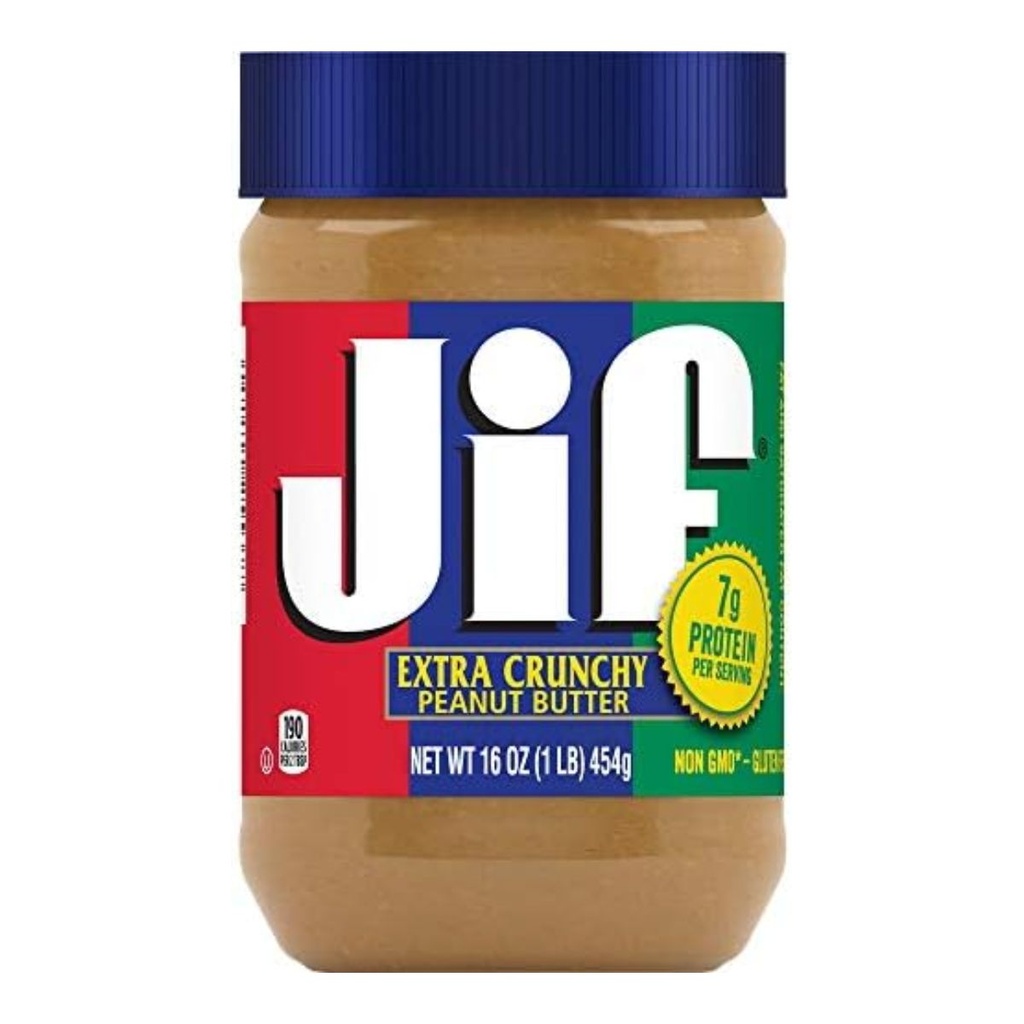 JIF Peanut Butter, Extra Crunchy - 1x16oz