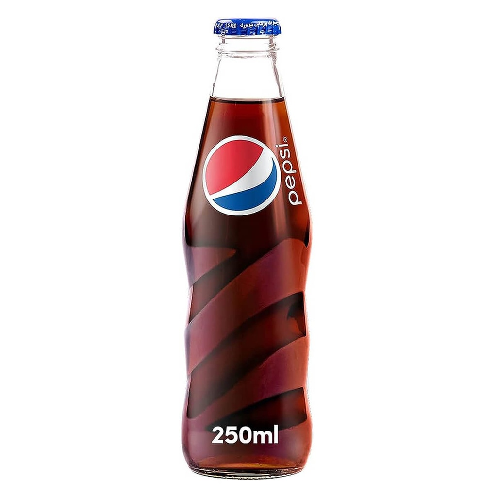 [BEVR-708301] Pepsi Cola Soft Drink, Glass, UAE - 24x250ml