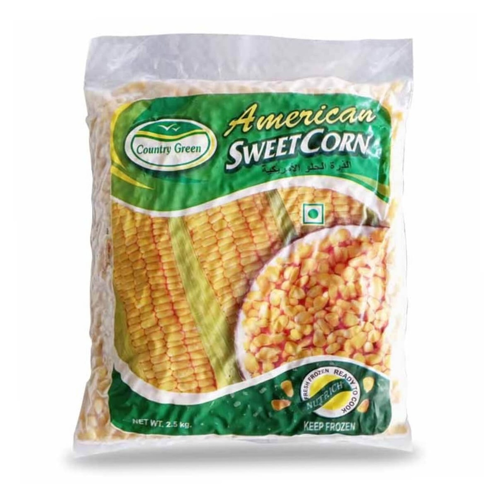 Country Greens Sweet Corn Kernels, Frozen - 4x2.5kg