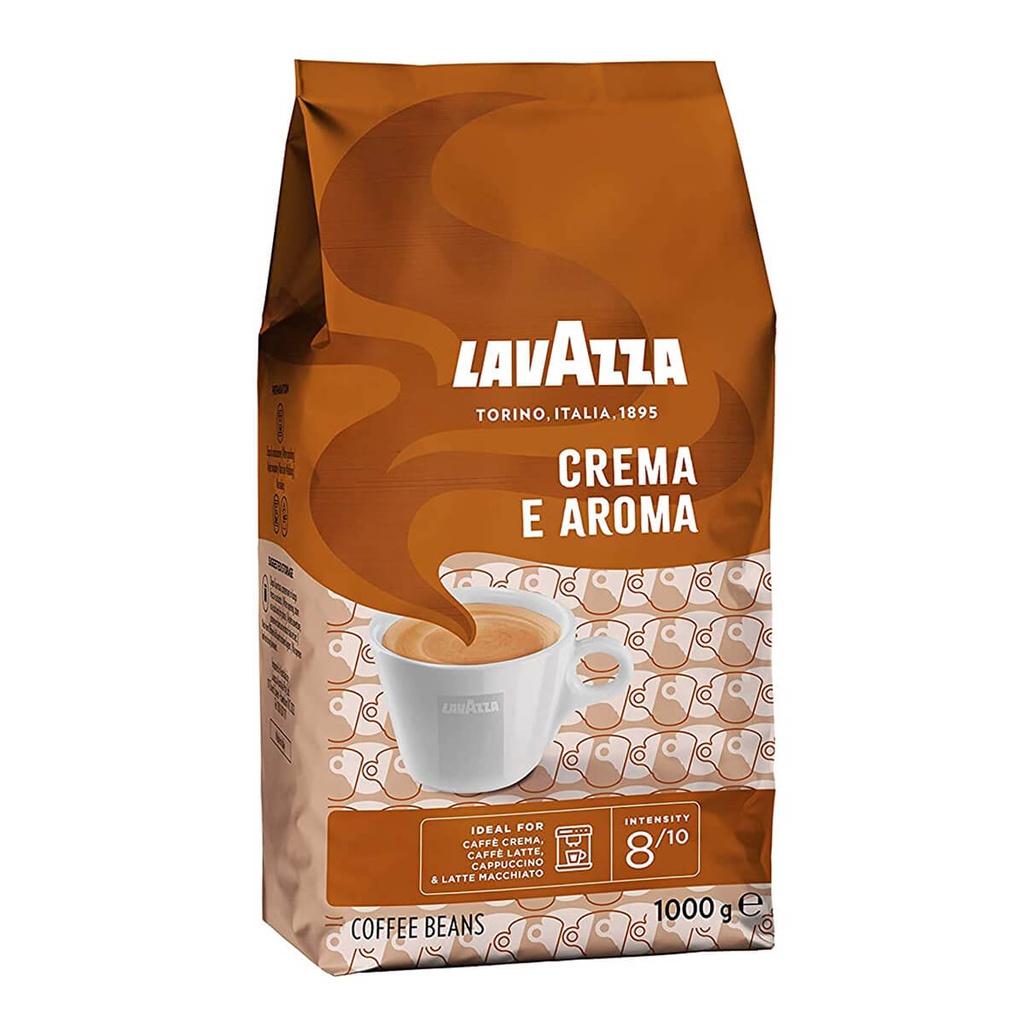 [BEVR-701026] Lavazza POL Crema E Aroma 8/10 Coffee Beans, BROWN, Italy - 6x1kg