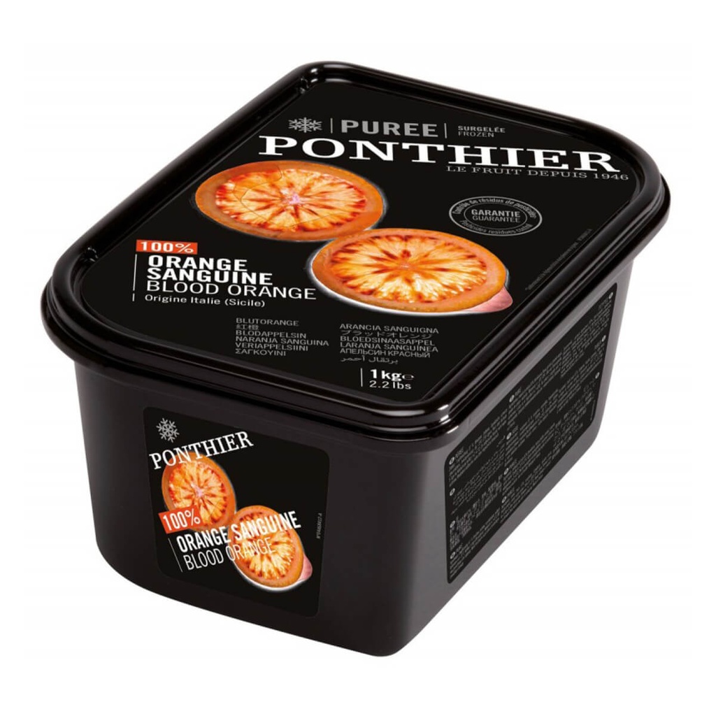 [FROZ-907616] Ponthier Blood Orange Puree, Unsweetened - 6x1kg