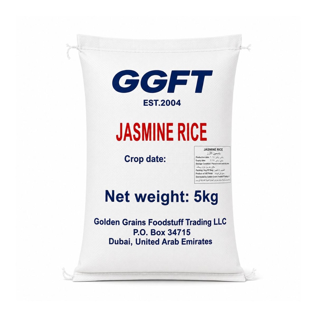 [RIJP-353014] GGFT White Jasmine Rice, Vietnam - 1x5kg