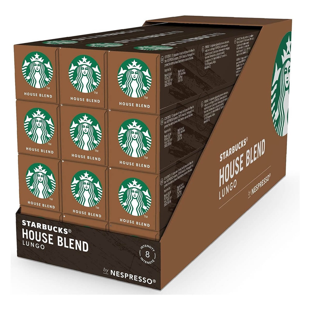 [BEVR-701031] Starbucks Medium House Blend, Lungo Capsules - 12x57g