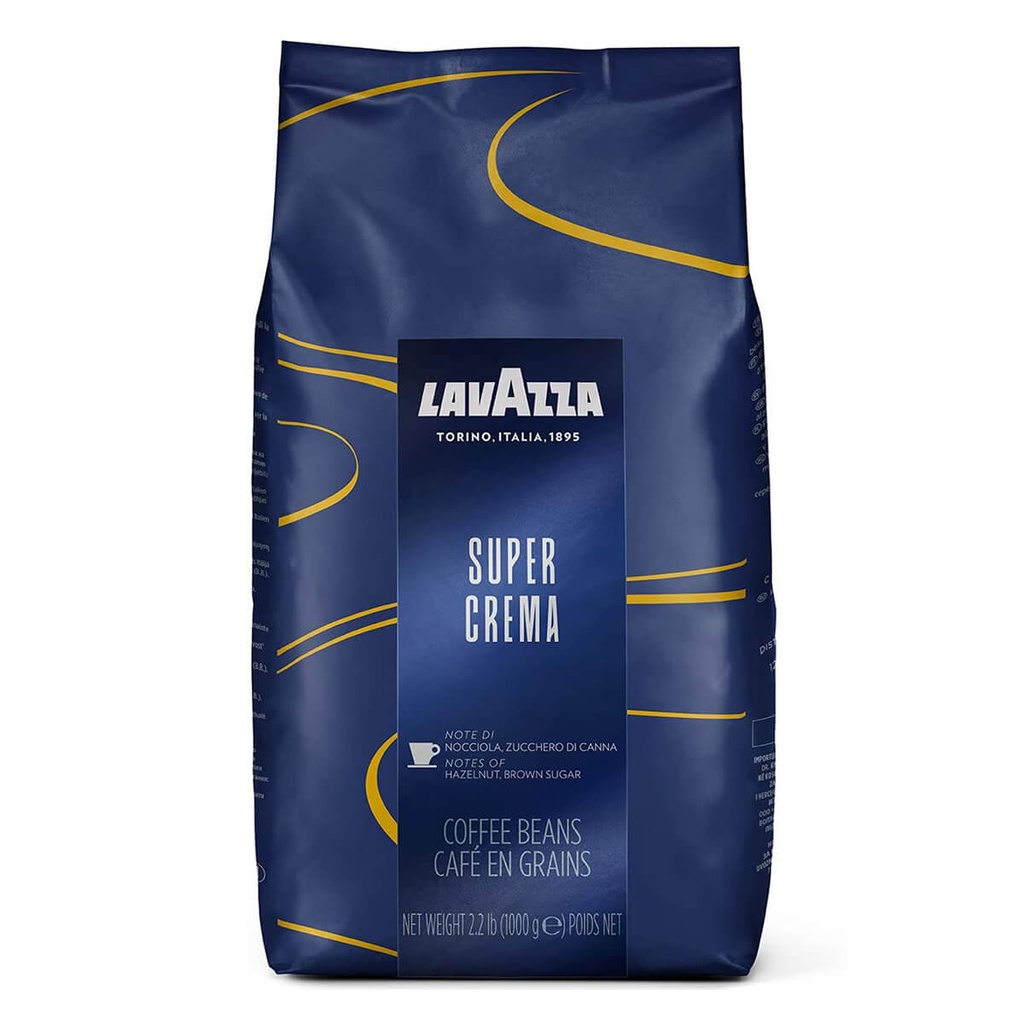 [BEVR-701507] Lavazza Super Crema Coffee Beans, Italy - 6x1kg