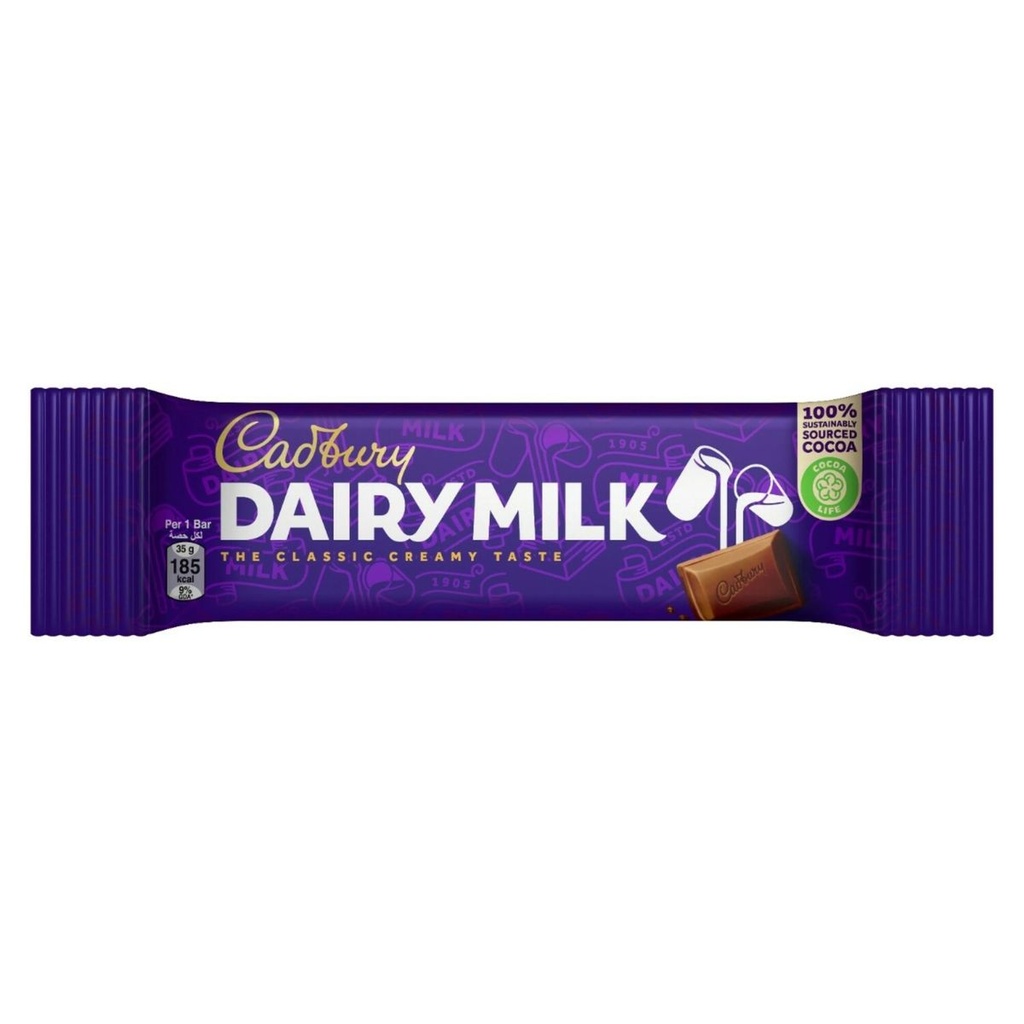 Cadbury Dairy Milk Chocolate Bar - 12x35g