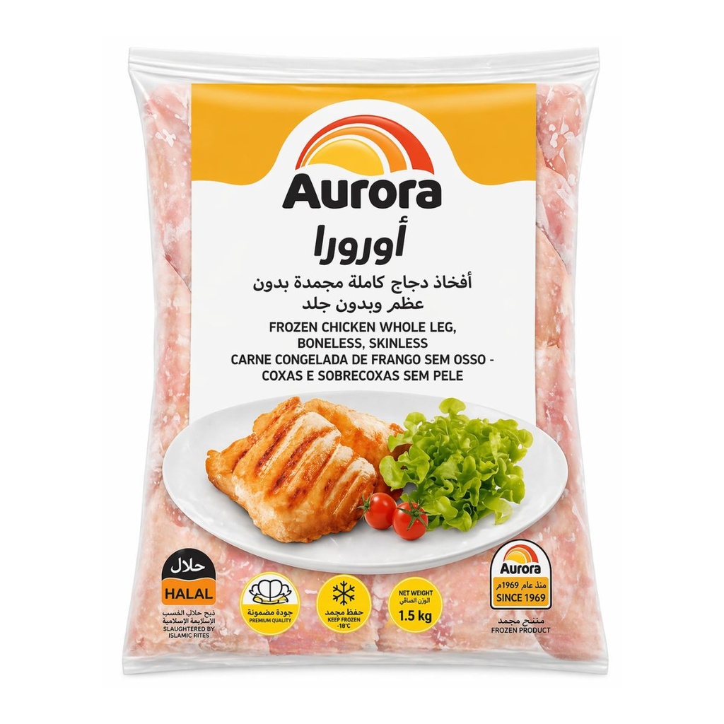[FROZ-901071] Aurora Chicken Leg, Boneless, Skinless, Brazil - 6x2kg