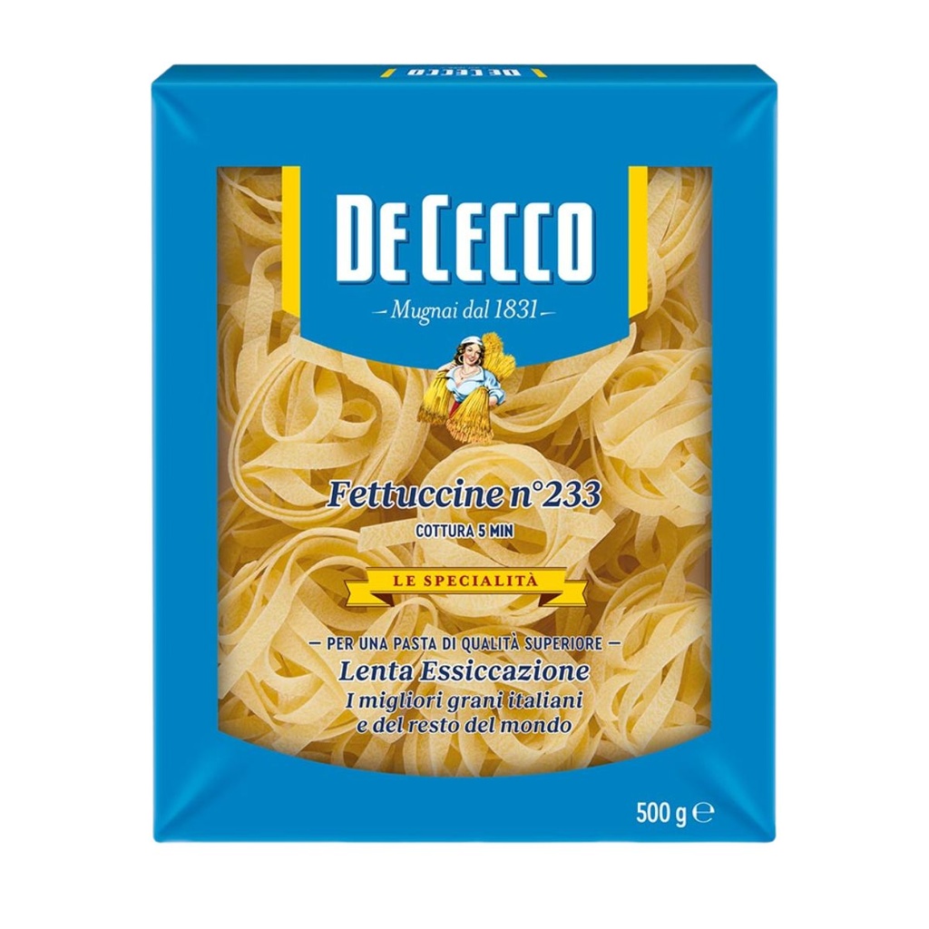 DeCecco Fettuccine #233 Pasta, Italy - 8x500g