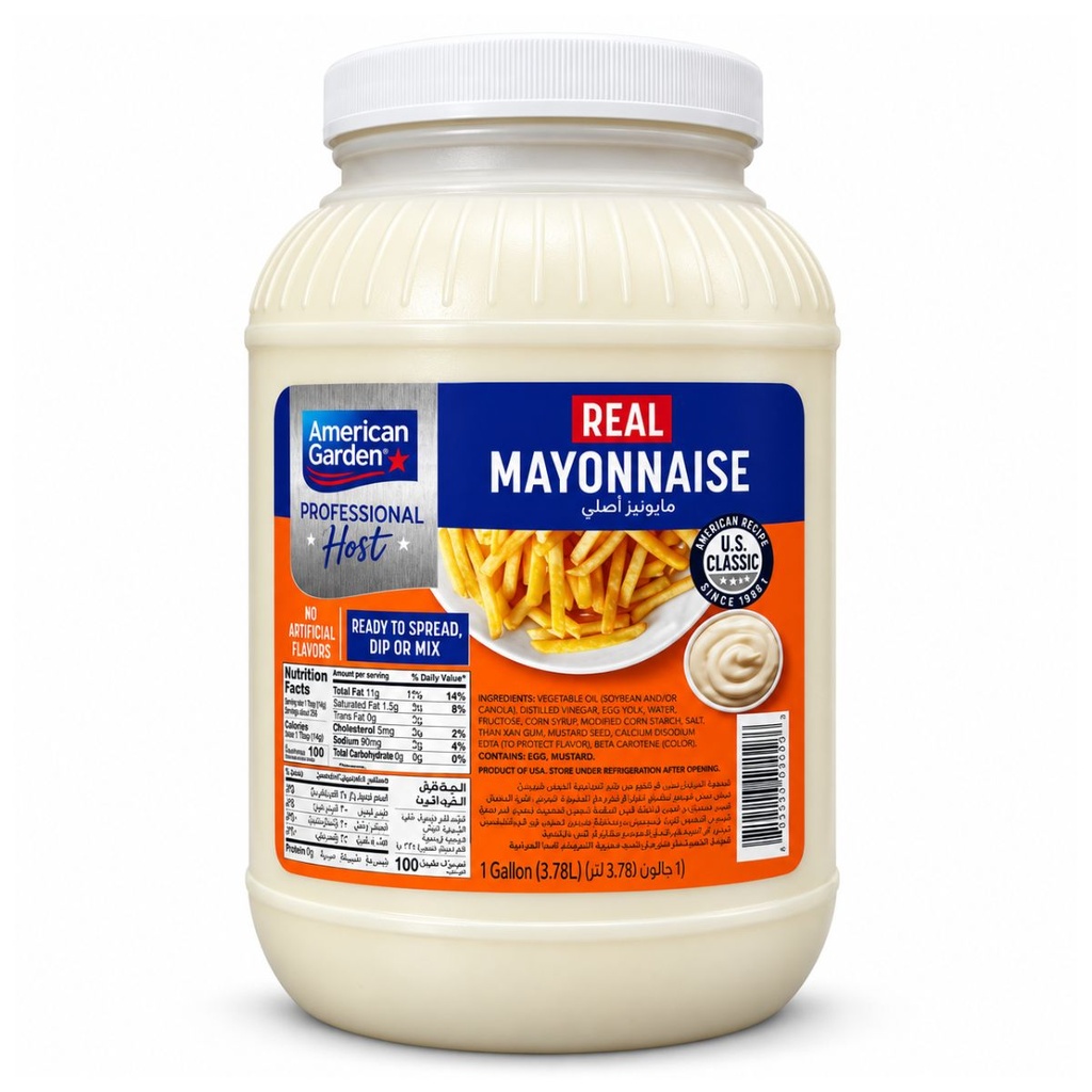 [SAUC-256000] American Garden Mayonnaise, Plastic - 4x1gal