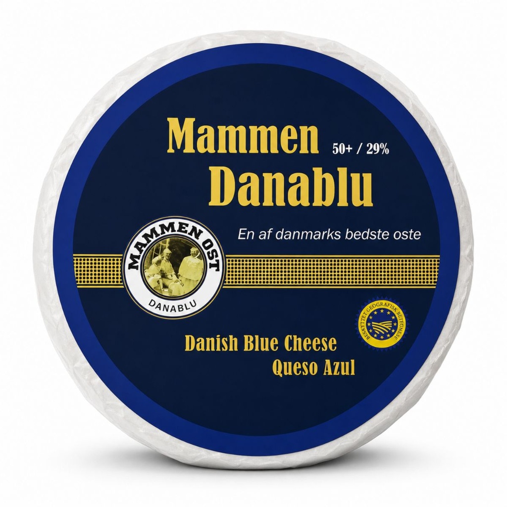[BREK-151565] Blue Heaven Danablu Danish Blue Cheese - 1x1kg
