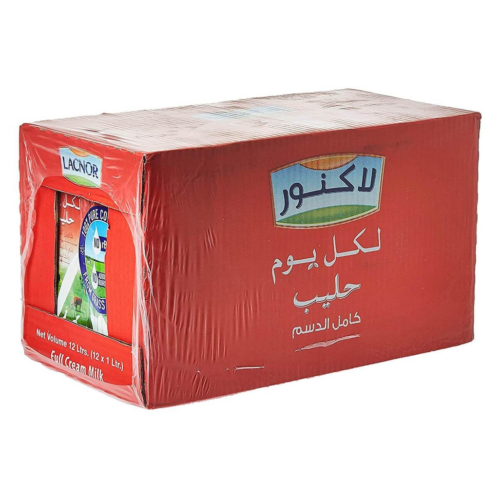 [BEVR-706025] Lacnor Milk Full Cream - 12x1ltr