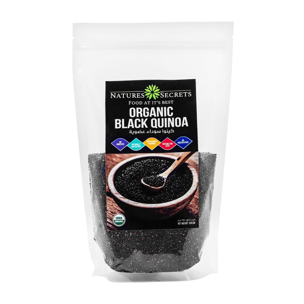 [OTHR-757856] Natures Secrets Black Organic Quinoa - 1x500g