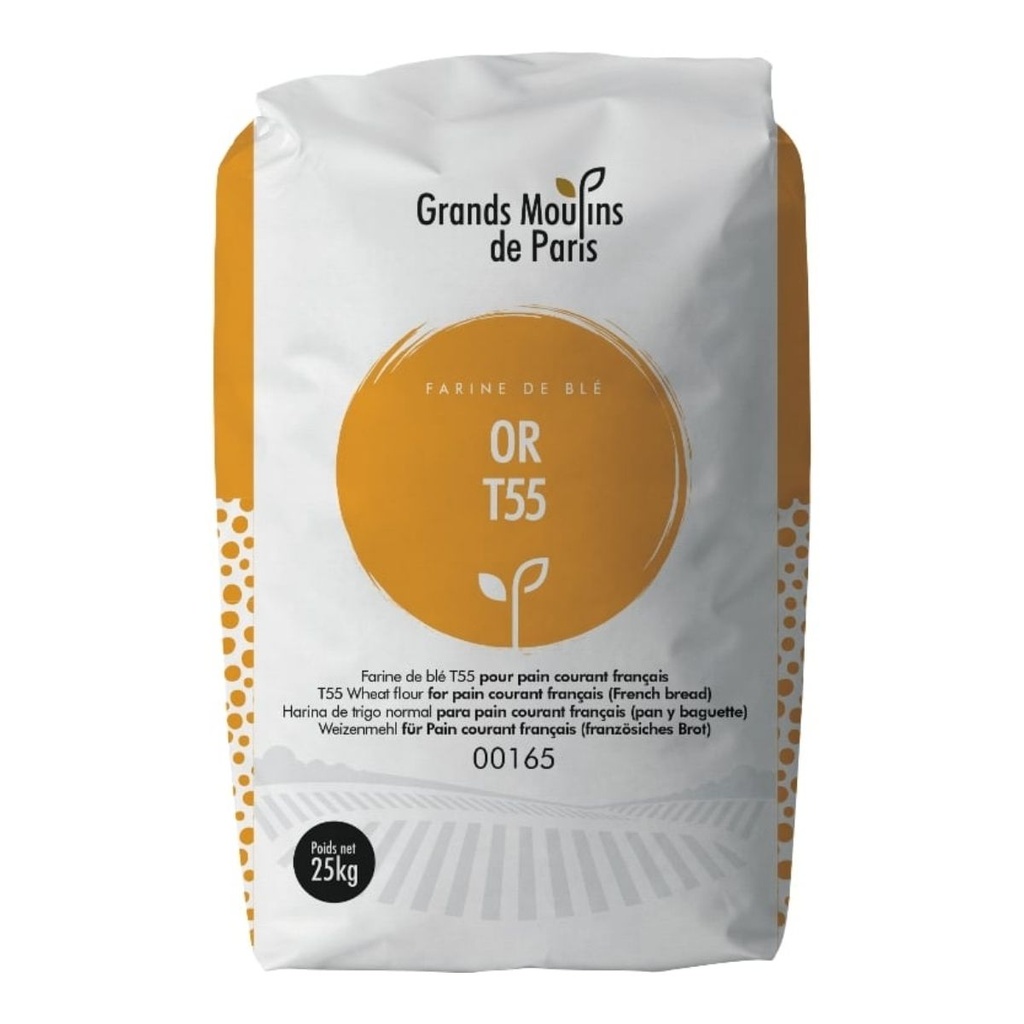 [FLOR-383535] Grands Moulins de Paris T55 Farine De Ble Wheat Flour - 1x25kg
