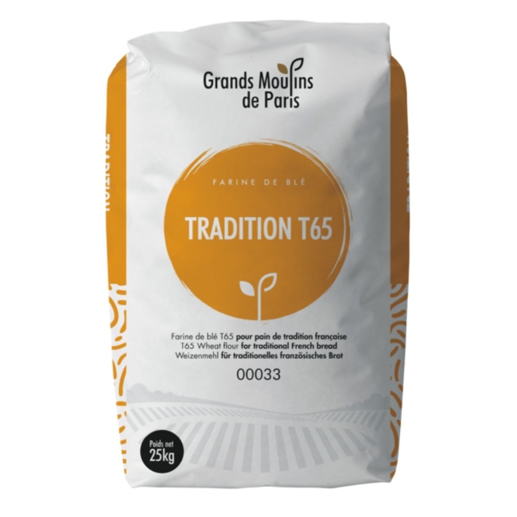 [FLOR-383539] Grands Moulins de Paris T65 Farine De Ble Wheat Flour - 1x25kg