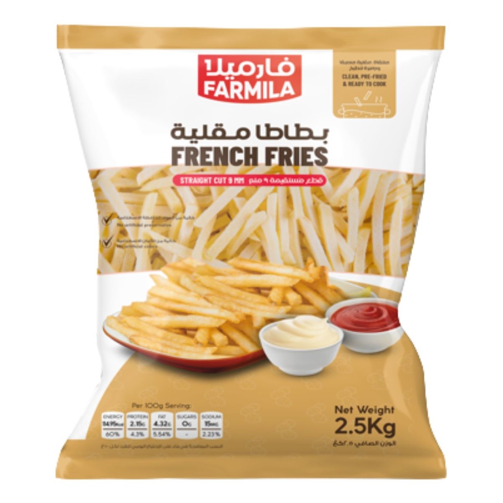 [FROZ-902569] Farmila French Fries, 9MM - 4x2.5kg