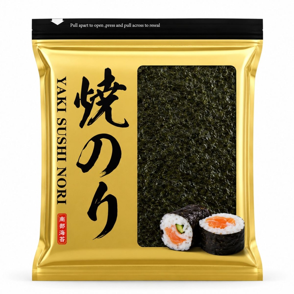 [OTHR-759030] QING Gold Sushi Nori, C-GR, CN - 40x280g (100 Sheets)