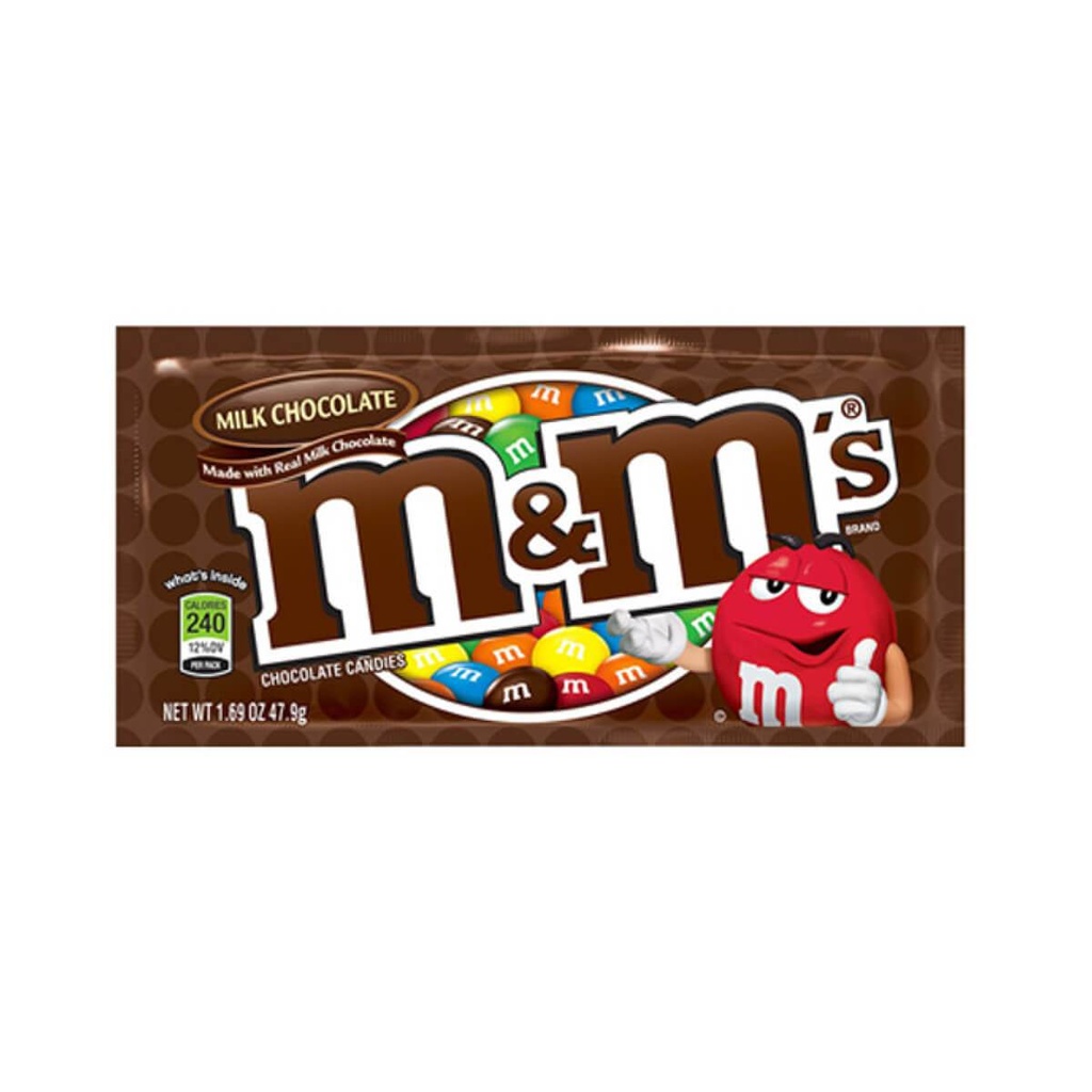 M&M's Milk Chocolate Packets - 1x24x45g