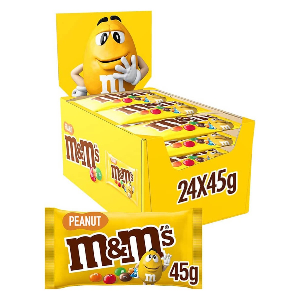 [SNAK-201049] M&M's Peanut Chocolate Packets - 24x45g