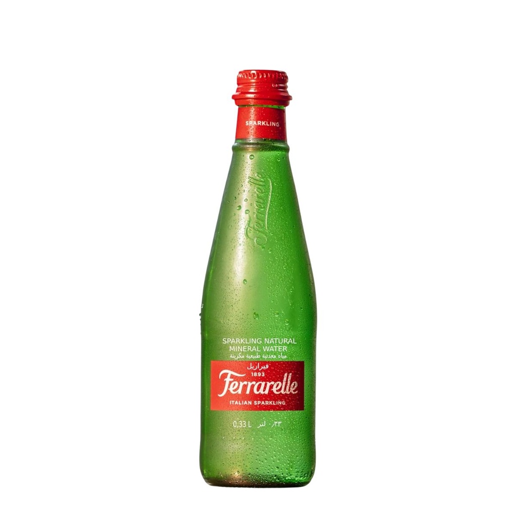 [BEVR-708726] Ferrarelle Sparkling Water, Glass, Italy - 24x330ml