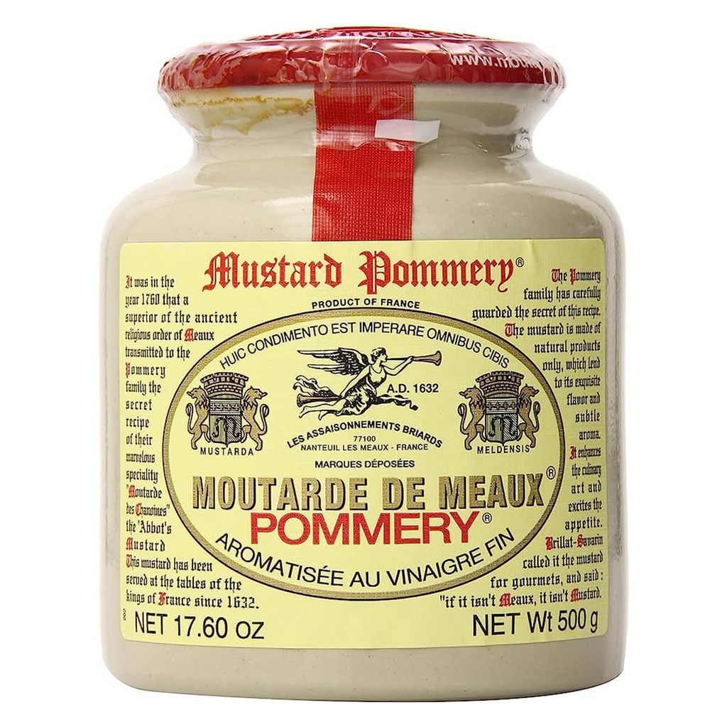 [SAUC-256575] Moutarde Pommery Mustard, France - 12x500g